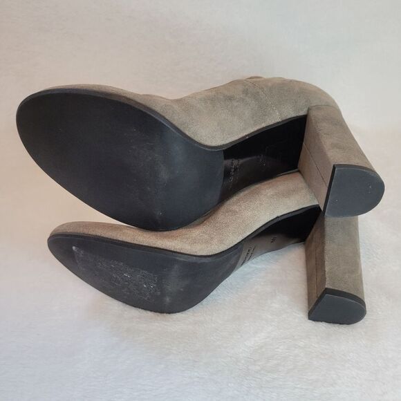 Barneys New York Block-Heel Suede Ankle Boots - Picture 6 of 11